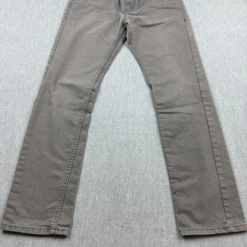 Levis 511 Pants‎ Youth Boys 18 Reg 29X29 Gray Stretch Slim Straight Leg Denim